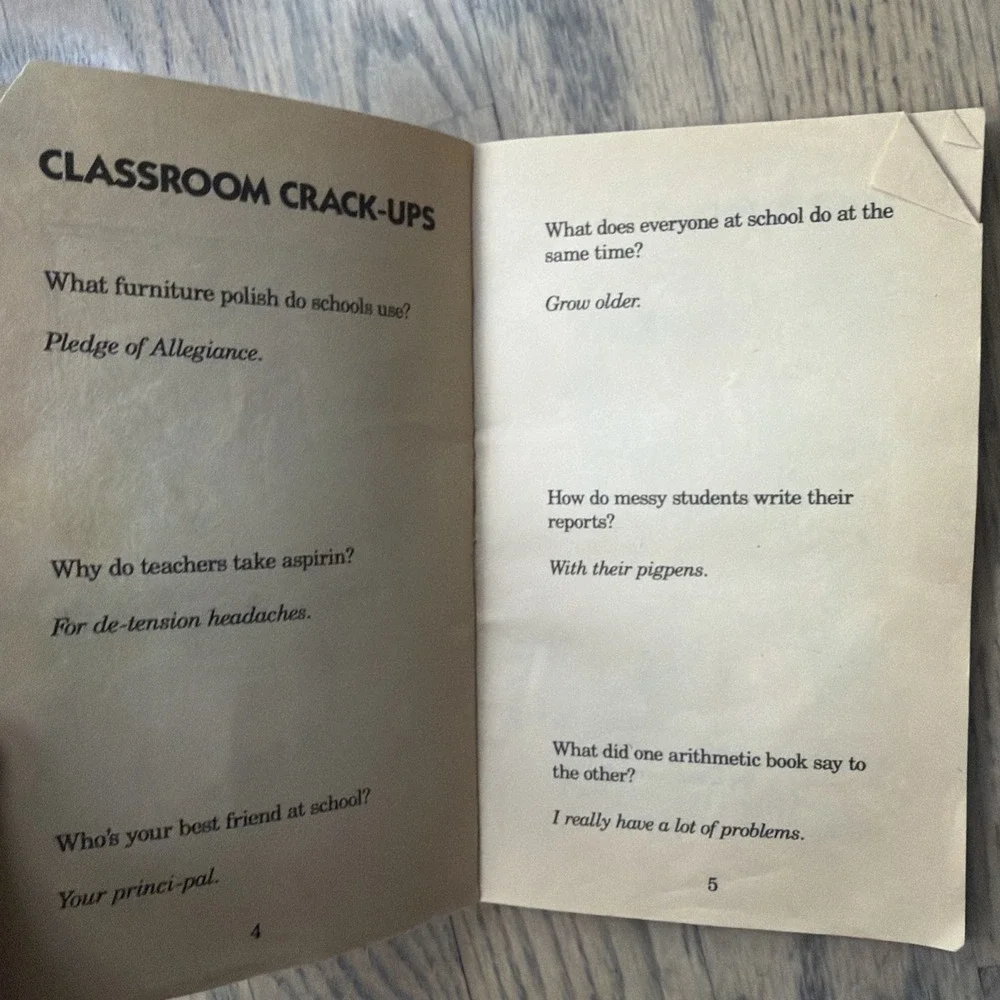 101 School Jokes by Katy Hall Vintage Scholastic Book PB